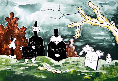 Graveyard | Acrylfarbe auf Leinwand | 140 cm x 200 cm | 2026