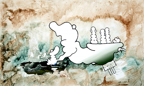 Verteilung | Acrylfarbe auf Leinwand | 90 cm x 150 cm | 2026