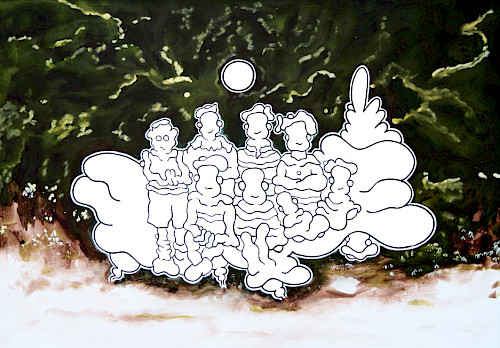 L' équipe | Acrylfarbe auf Leinwand | 140 cm x 200 cm | 2026