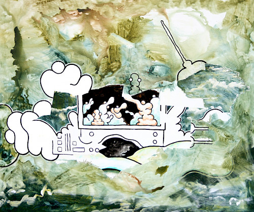 Empfänger | Acrylfarbe auf Leinwand | 150 cm x 180 cm | 2026