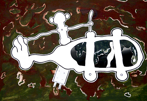 Stick (agil) | Acrylfarbe auf Leinwand | 90 cm x 130 cm | 2026